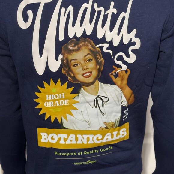 Highly Undrtd ‘High Grade Botanical’ Hoodie sz: Small NWT Blue/Camo - Picture 4 of 5